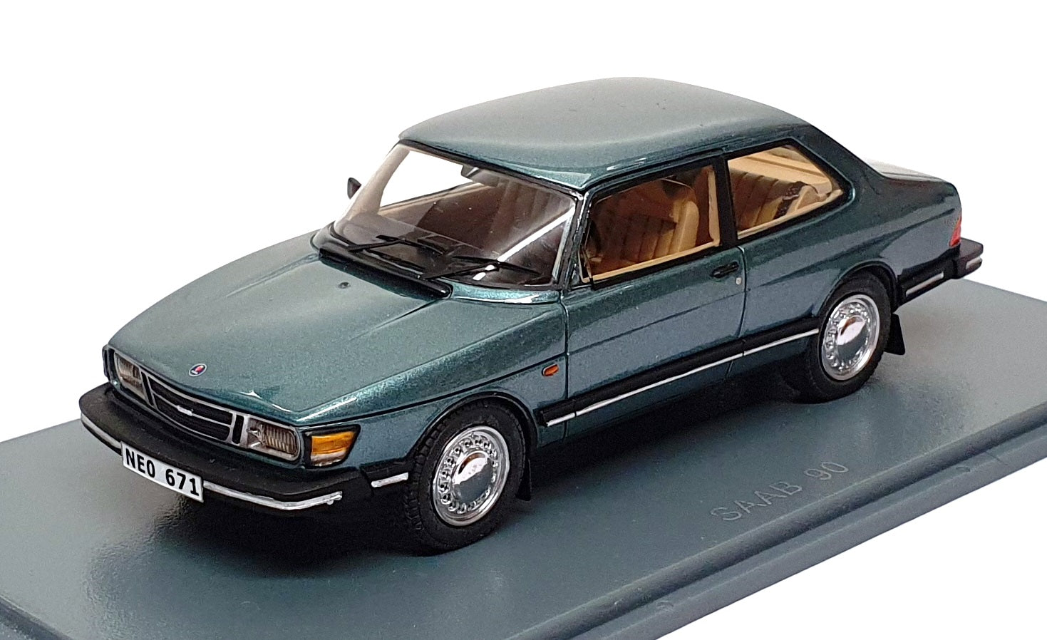 Neo 1/43 Scale Resin 43671 - Saab 90 - Met. Green