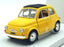 Burago 1/24 Scale Diecast 18-22098 - 1965 Fiat 500F - Yellow