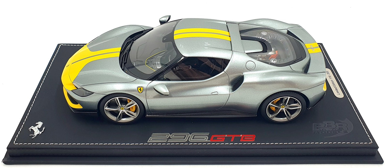 BBR 1/18 Scale P18211A - Ferrari 296 Assetto Fiorano - Grigio Coburn