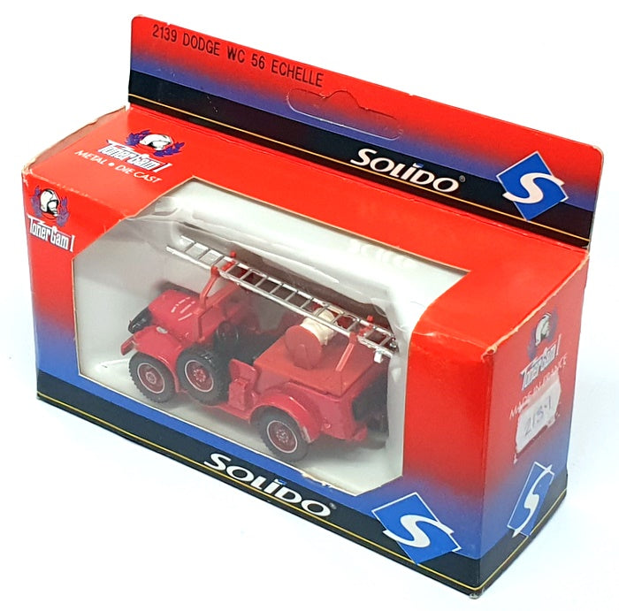 Solido 8.5cm Long Diecast 2139 - Dodge 4x4 Fire Truck - Red
