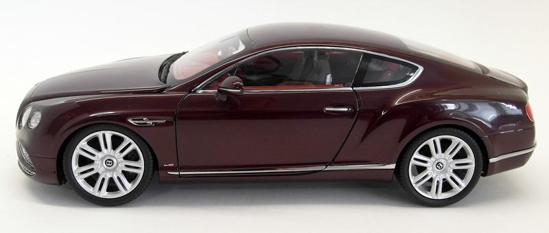 Paragon 1/18 Scale PA-98221R Bentley Continental GT Convertible 16 Burgundy