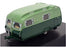 Oxford Diecast 1/76 Scale 76CC003 - Carlight Cont Caravan - Dk Green/Sage Green