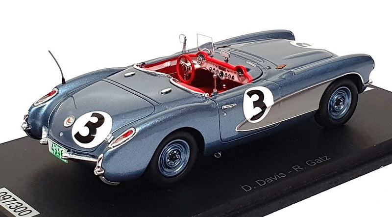 Spark 1/43 Scale US181 - Chevrolet Corvette C1 V8 #3 Sebring 12H 1956