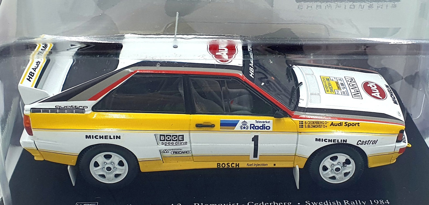 Hachette 1/24 Scale G113U060 - Audi Quattro A2 #1 Swedish Rally 1984