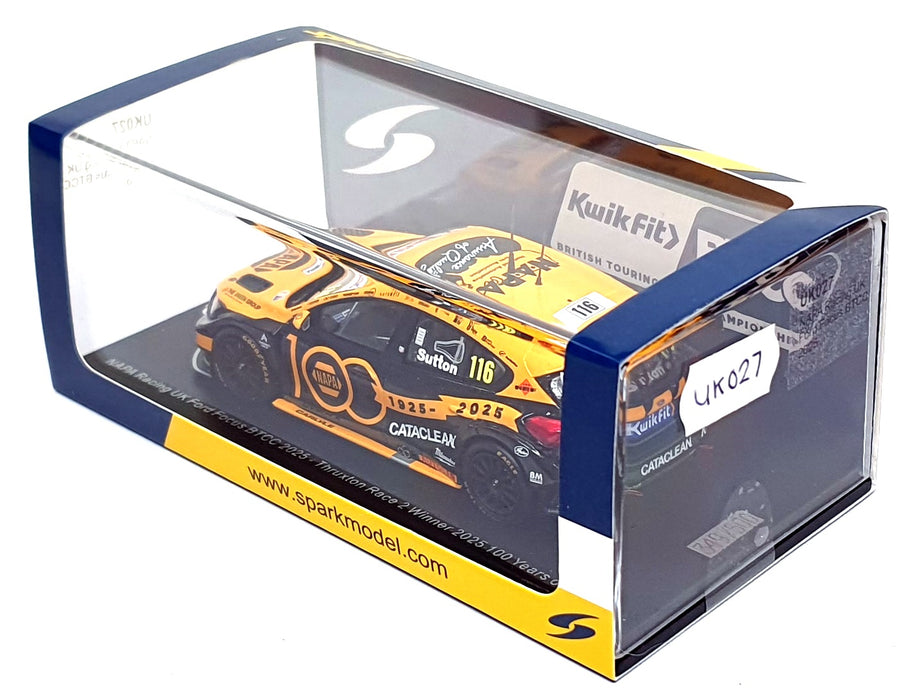 Spark 1/43 Scale UK027 - NAPA Ford Focus BTCC 2025 #116 Winner Race 2 Thruxton