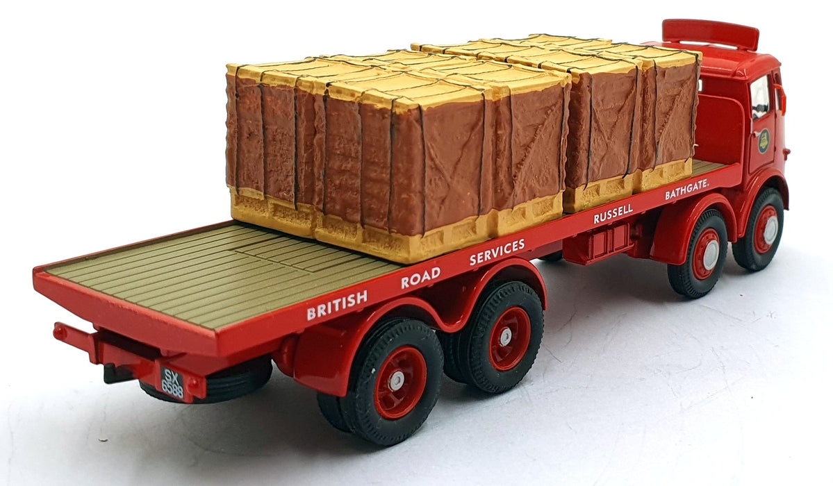 Corgi 1/50 Scale 09803 - ERF V 8 Wheel Platform Lorry With Pallet Load (BRS) Red