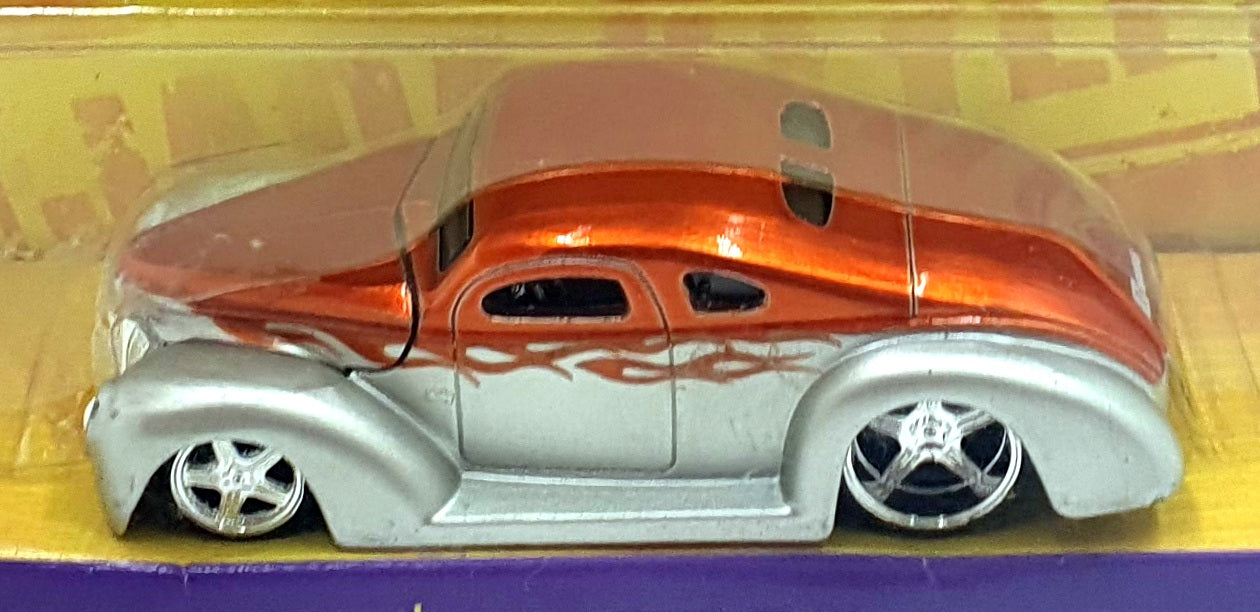 Jada1/64 Scale Diecast 12036 - 1940 Ford - Met. Orange/Silver