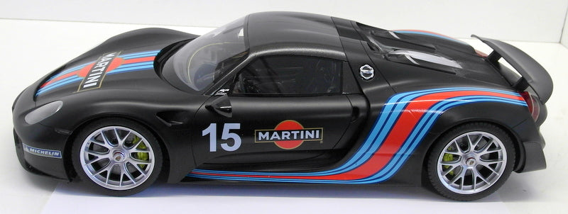 GT Spirit 1/12 Scale Resin - ZM084 Porsche 918 Spyder Martini Matt Black