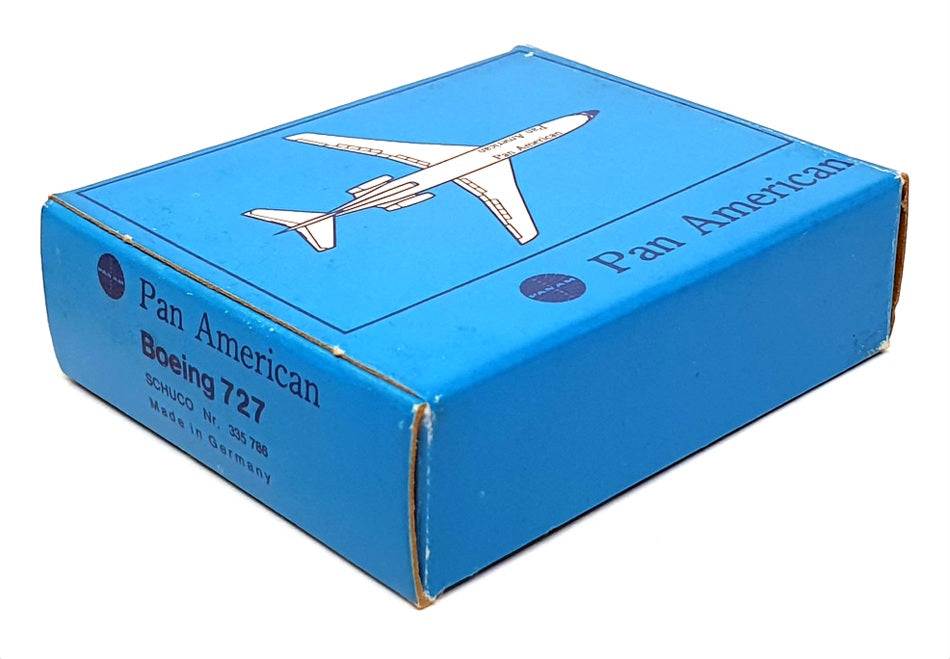 Schuco Appx 7.5cm Long Diecast 335/786 - Boeing 727 Aircraft - Pan American