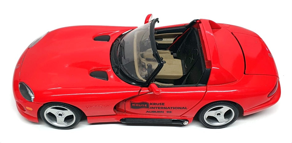 Burago 1/18 Scale 2823G - Dodge Viper Kruse Int. 1996 1 OF 100 - Red