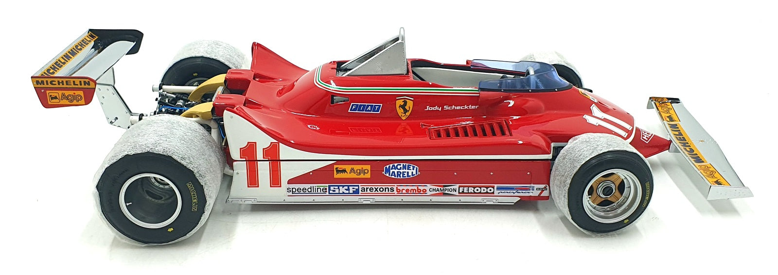 Exoto 1/18 Scale Diecast 97070 - Ferrari 312 T4 #11 F1 J.Schekter - Red