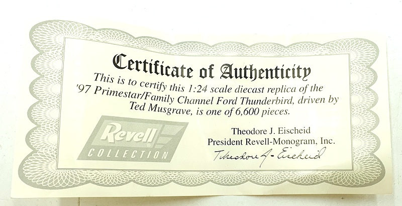 Revell 1/24 Scale 3848 Ford Thunderbird #16 Primestar/Family Channel - Musgrove