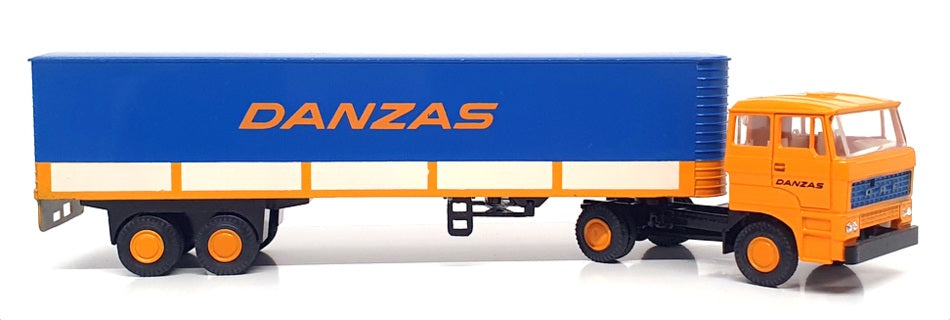 Lion Toys 1/50 Scale Nr.59 - DAF 2800 Eurotrailer Truck (Danzas) Yellow/Blue