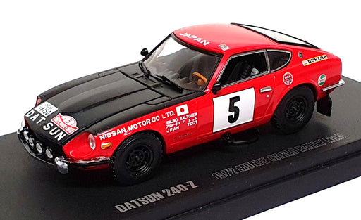 Kyosho 1/43 Scale 03165B - Datsun 240Z #5 Monte Carlo 1972 - Red/Black