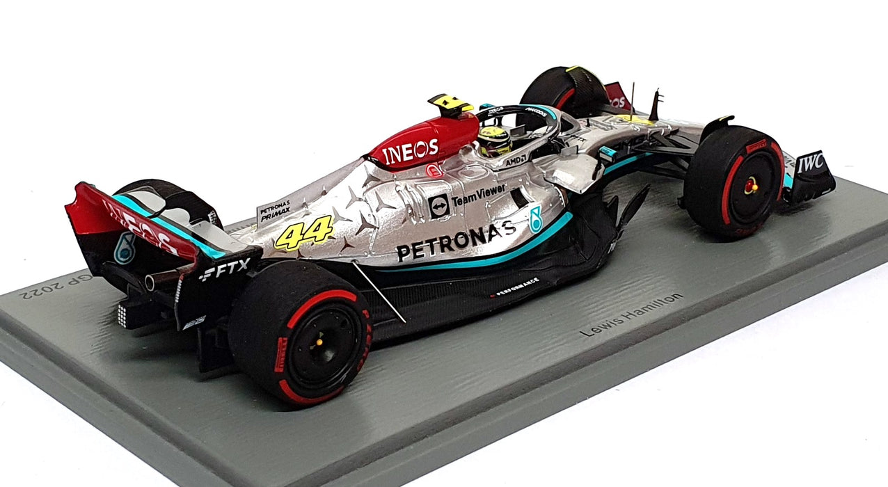 Spark 1/43 Scale S8515 - F1 Mercedes AMG 3rd Bahrain GP 2022 Lewis Hamilton