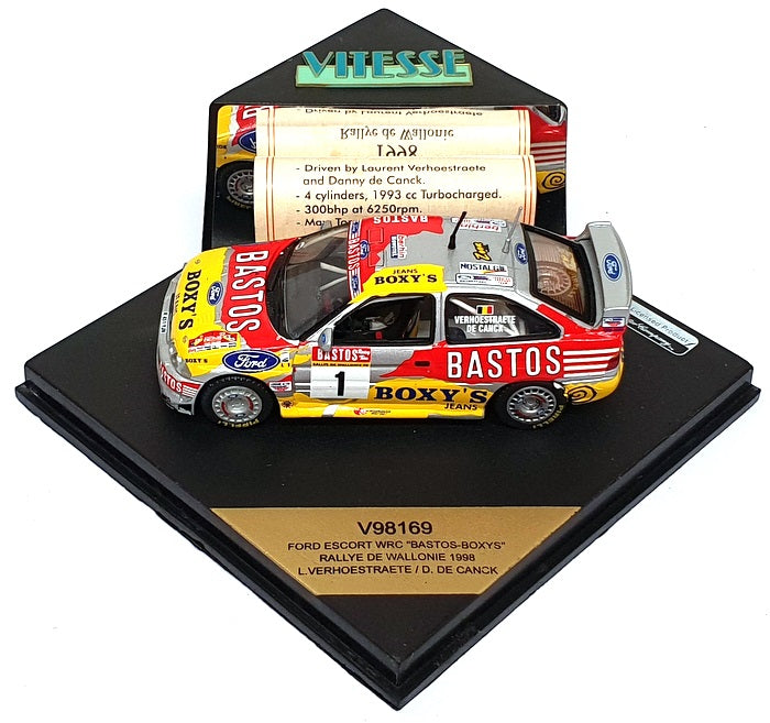 Vitesse 1/43 Scale V98169 - Ford Escort WRC #1 De Wallonie Rally 1998