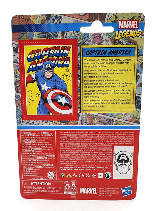 Hasbro 3.75 Inch 55437 - Retro Marvel Legends Captain America 1st Edition