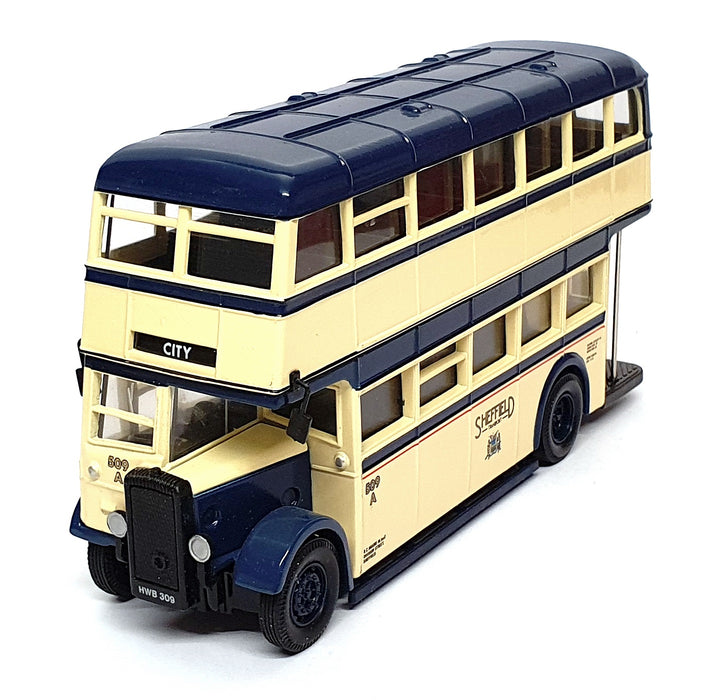 Corgi 1/50 Scale 97827 - Daimler CWA6 Utility Bus Sheffield Corp. - Cream/Blue 