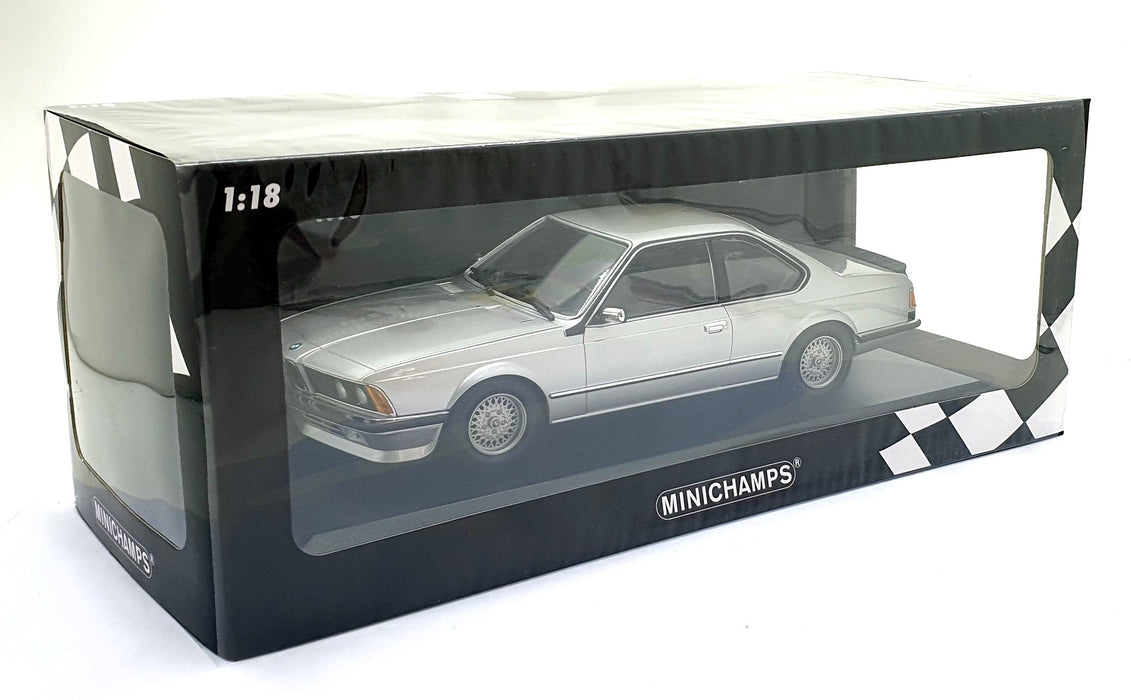Minichamps 1/18 Scale Diecast 155 028107 - 1982 BMW 635 CSi - Silver