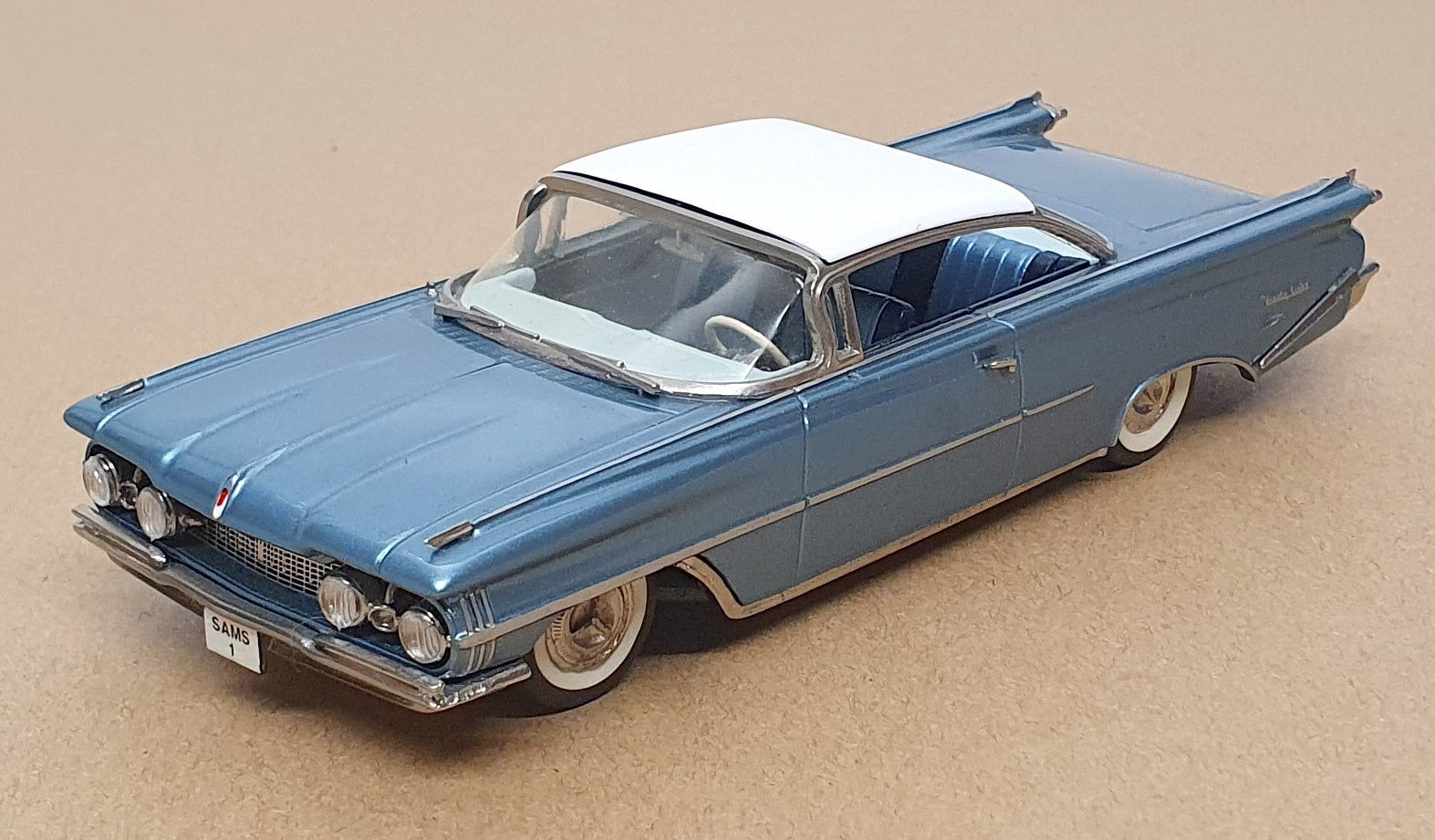 SAMS Models 1/43 Scale TWC1 - 1959 Oldsmobile 98 H/Top - Aqua Mist/White