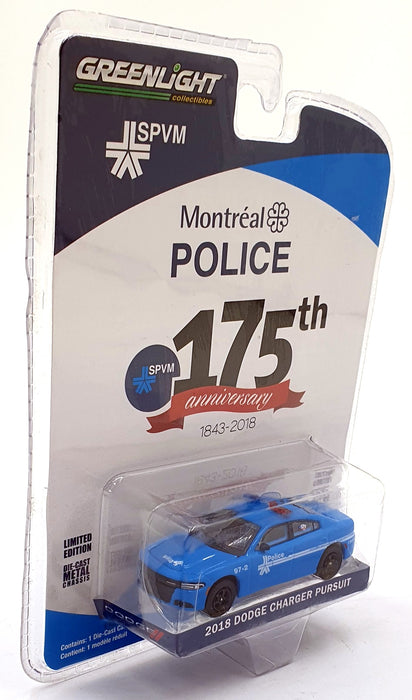 Greenlight 1/64 Scale 27980-E - 2018 Dodge Charger Pursuit