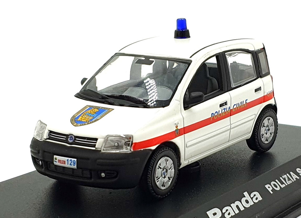 Norev 1/43 Scale 773011 - Fiat Panda Polizia San Marino - White