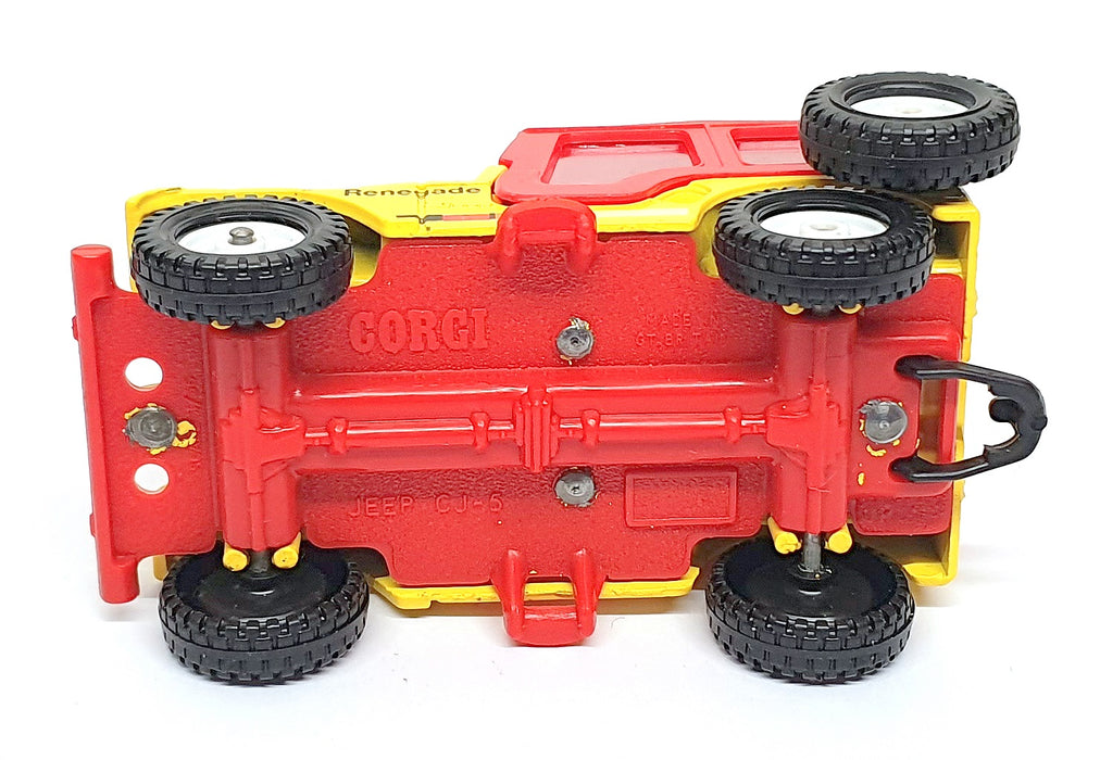 Corgi Original Diecast 448 - 4x4 Renegade Jeep - Yellow/Red