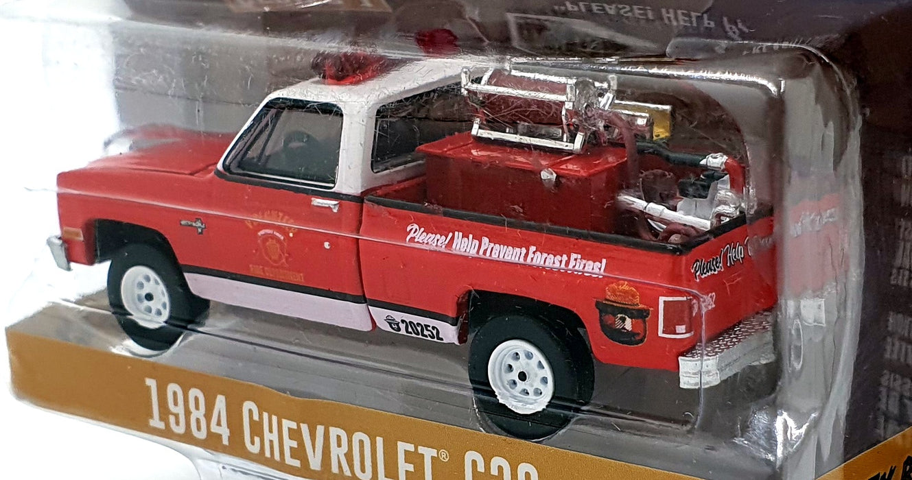 Greenlight 1/64 Scale 38020-E - 1984 Chevrolet C20 Truck - Smokey Bear