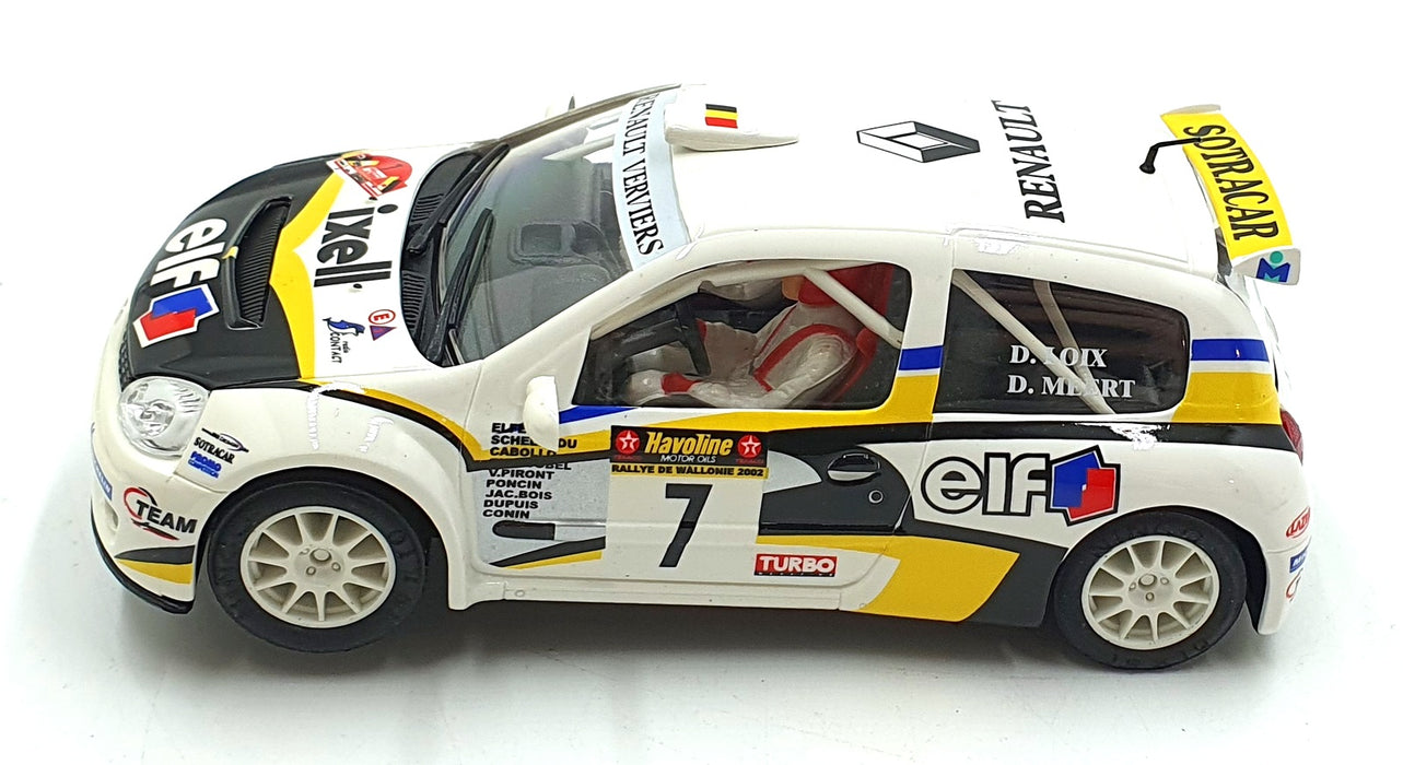 Ninco 1/32 Scale Slot Car 50300 - Renault Clio Super 1600 "Elf" #7 - White