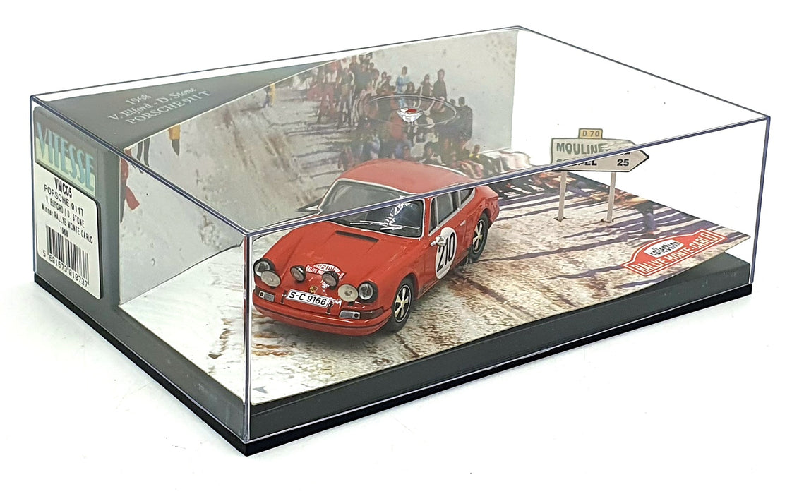 Vitesse 1/43 Scale VMC05 - Porsche 911 T #210 1st MC Rally 1968 - Elford/Stone