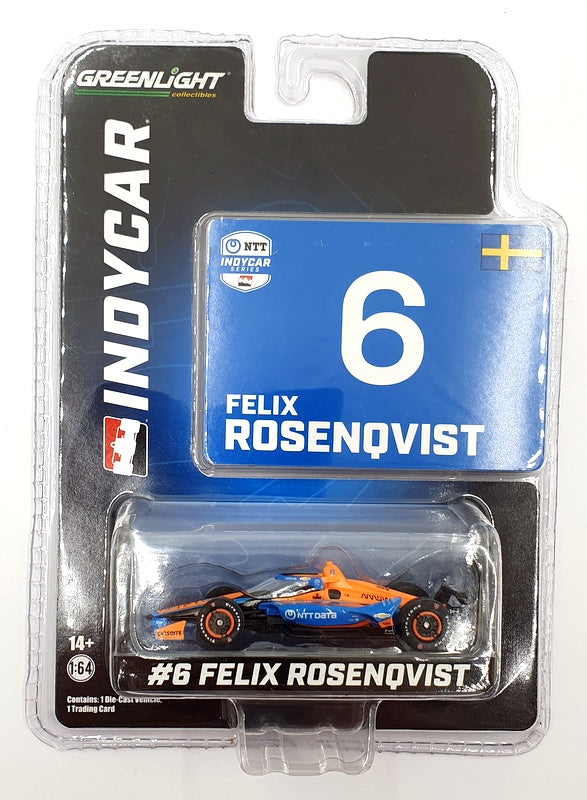 Greenlight 1/64 Scale 11559 NTT Indycar Series #6 F.Rosenqvist - Blue