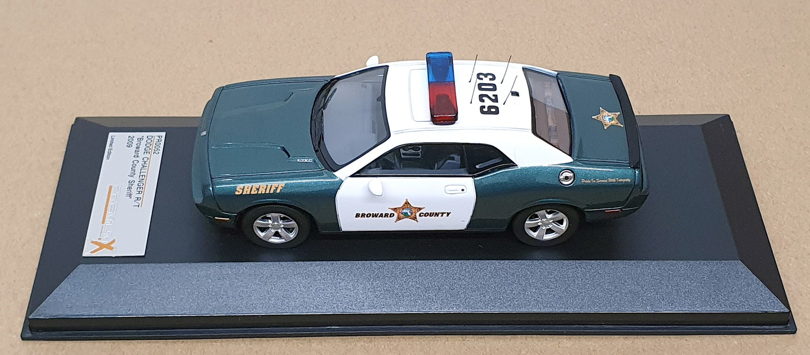 PremiumX 1/43 Scale PR0052 - 2009 Dodge Challenger R/T Broward County Sheriff