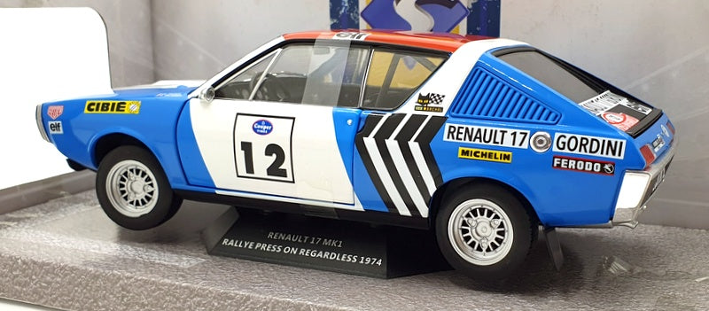 Solido 1/18 Scale Diecast S1803703 - 1974 Renault 17 MK1 #12 Rally PoR 1974