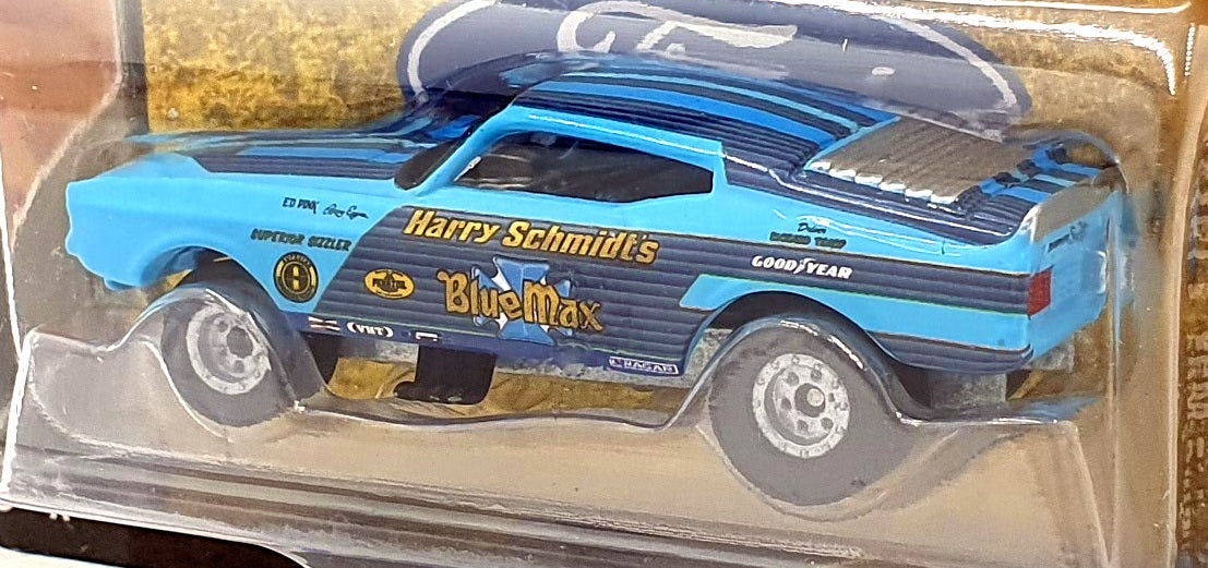 Racing Champions 1/64 Scale RC014 1973 Ford Mustang Funny Car Schmidt's Blue Max