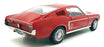 KK Scale 1/12 Scale KKDC120222 - 1968 Ford USA Mustang GT Fastback Coupe - Red