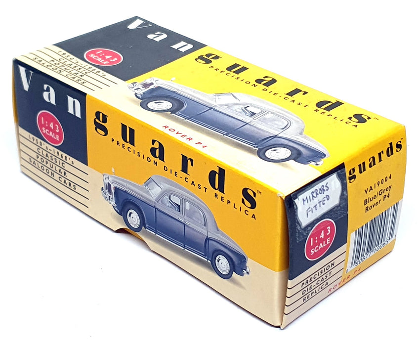 Vanguards 1/43 Scale Diecast VA19004 - Rover P4 - Blue/Grey