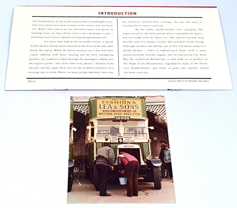 Royal Mail 296 - 5 Post Cards & 5 Stamps - Buses Classic British Double Deckers