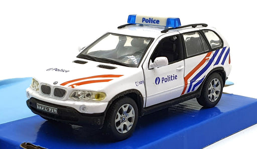 Cararama 1/43 Scale 200226A - BMW Police Car - White