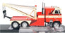 Greenlight 1/43 Scale 86631 - 1984 Freightliner FLA 9664 Tow Truck Orange/Cream