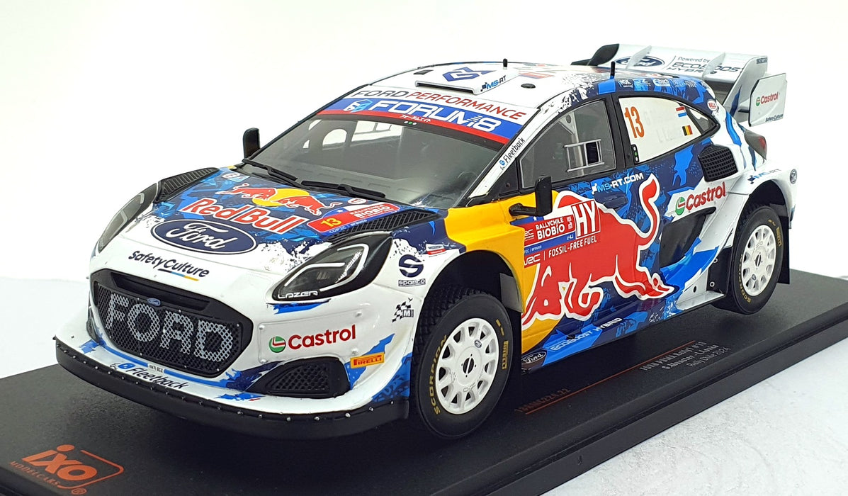 IXO 1/18 Scale Diecast 18RMC224.22 - Ford Puma Rally #13 Chile 2024