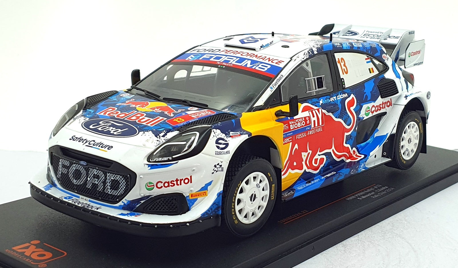 IXO 1/18 Scale Diecast 18RMC224.22 - Ford Puma Rally #13 Chile 2024