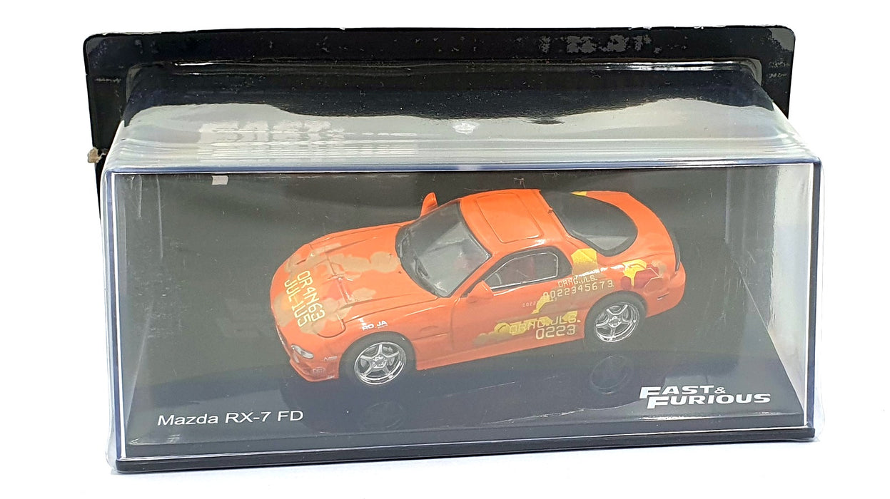 DeAgostini 1/43 Scale F220CMC031 - Fast and Furious Mazda RX-7 FD - Orange