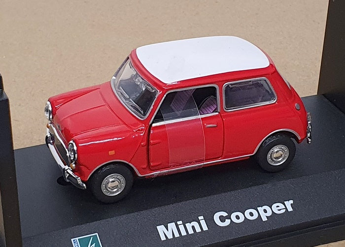 Cararama 1/43 Scale Diecast CARA13 - Mini Cooper - Red/White