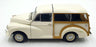 Minichamps 1/18 Scale Diecast DC23426B - Morris Minor Traveller - White/Brown