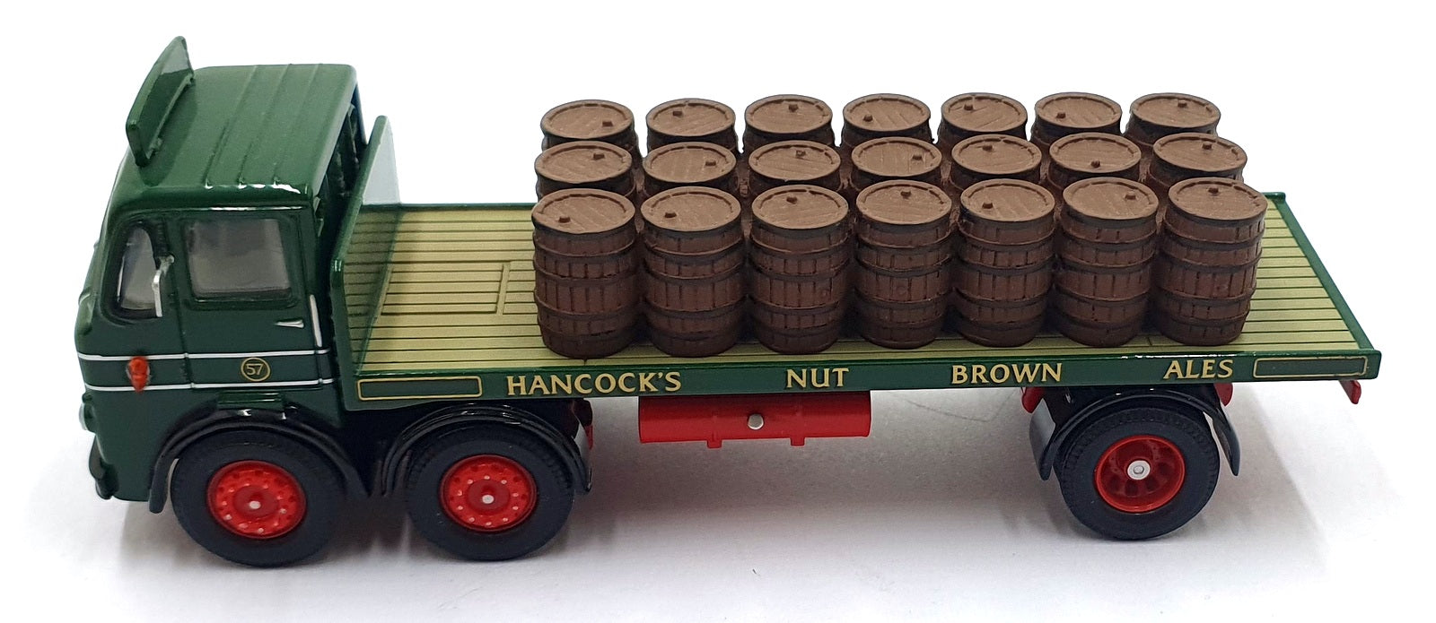 Corgi 1/50 Scale 25401 Leyland Steer Platform Lorry & Barrels WM Hancock Green