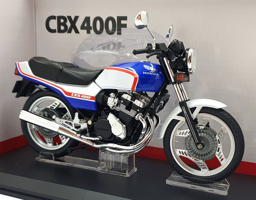 Aoshima 1/12 Scale 11159-4200 - Honda CBX 400F Motorcycle - Blue