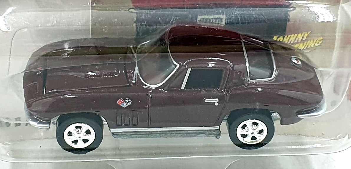 Johnny Lightning 1/64 Scale 992-01 - 1965 Chevrolet Corvette String Ray - Maroon