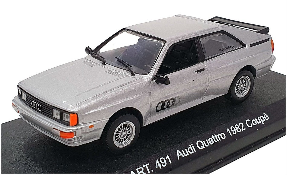 Detail Cars 1/43 Scale ART491 - 1982 Audi Quattro Coupe - Met Grey