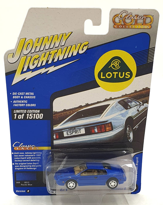 Johnny Lightning 1/64 Scale JLCG027 - 1989 Lotus Esprit - Blue