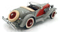 Danbury Mint 1/24 Scale Diecast 13126C - 1935 Duesenberg SSJ - Grey/Red